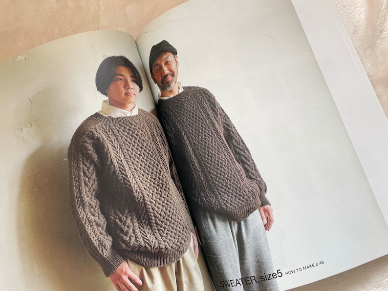 ARAN Knit Clothes that you love in your lifetime Japanese Craft Book image 6