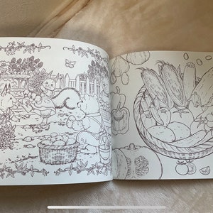 Friendly Little Squirrels and the Residents of Antique Town Coloring Book Japanese Coloring Book image 3