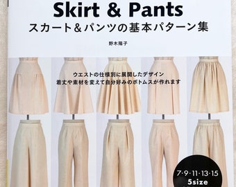 Sewing Pattern Book Skirt and Pants - Japanese Craft Pattern Book
