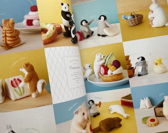 羊毛フェルトで作る小さな動物のパティスリー - 日本のクラフトブック