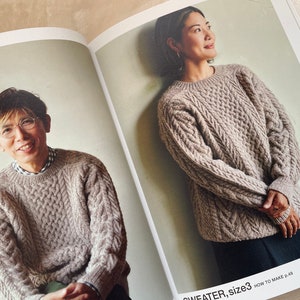 ARAN Knit Clothes that you love in your lifetime Japanese Craft Book image 4