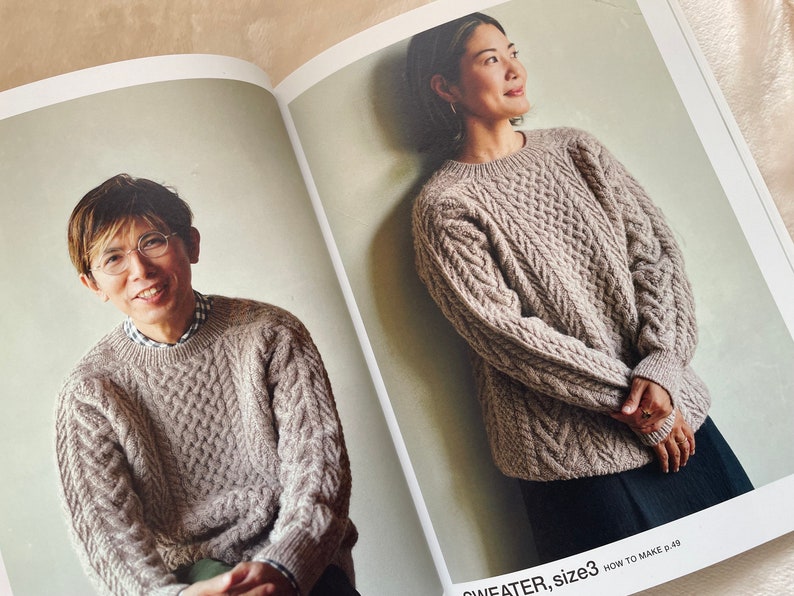 ARAN Knit Clothes that you love in your lifetime Japanese Craft Book image 4