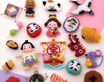Japanese book Felt toys and play games that you can play for a long time,79Pages