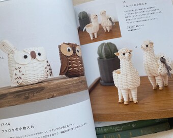 紙バンドで作る動物かご＆季節の飾り - 日本のクラフトブック - Etsy 日本