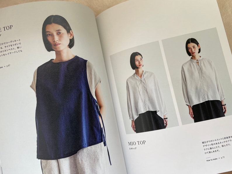 Clothings from Fog Linen Work Japanese Dress Pattern Book image 6