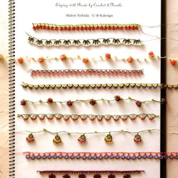 EDGING with Beads by CROCHET and NEEDLE - Japanese Book