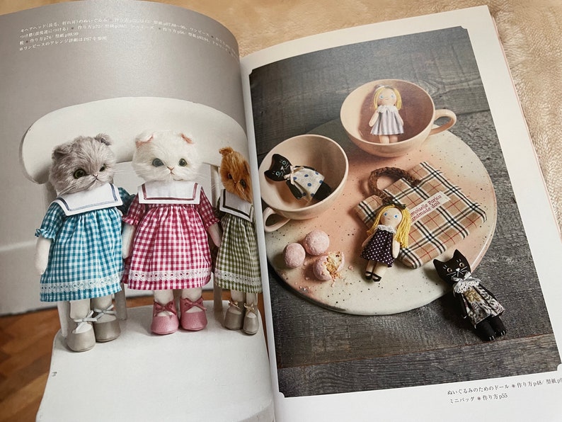 DRESS Up Stuffed Animal Cats Japanese Craft Book image 7