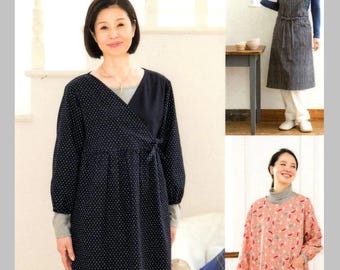 毎日使えるエプロンと割烹着 - 日本のクラフトパターンブック - Etsy 日本
