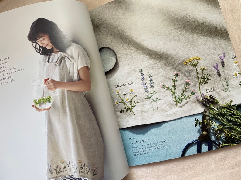 187 Design Kazuko Aoki's Flower Motif of Embroidery by Couturier Japanese Craft Book image 5