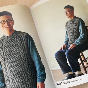 ARAN Knit Clothes that you love in your lifetime Japanese Craft Book image 7