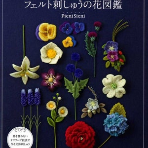 55 Felt Flowers by Pieni Sieni - Japanese Craft Book