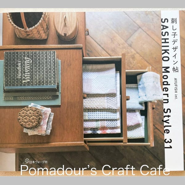 Bordado Sashiko Estilo Moderno 31 - Libro de Manualidades Japonesas