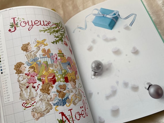 LA Magie De Noel クロスステッチ クリスマスデザイン 250 ヴェロニク・アンジャンジェ著 - 日本語版 - 日本のクラフトブック -  Etsy 日本