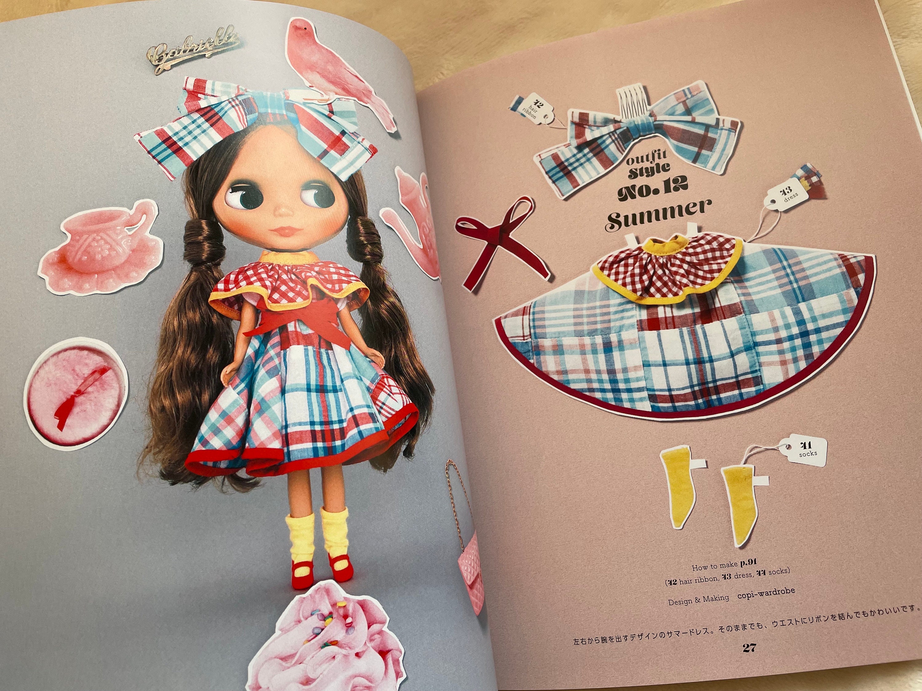 Blythe Outfit Sewing Book - Japanese Craft Patterns Book - Etsy