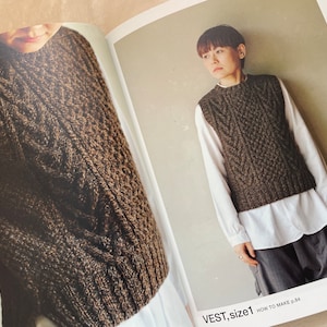 ARAN Knit Clothes that you love in your lifetime Japanese Craft Book image 8