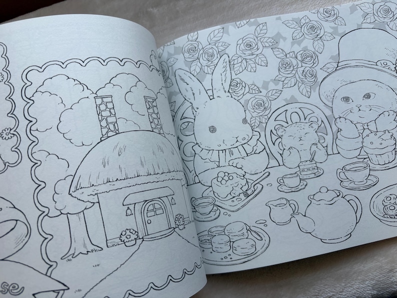 Alice and Dinah's Adventures in Wonderland Coloring Book - Japanese Coloring Book image 9