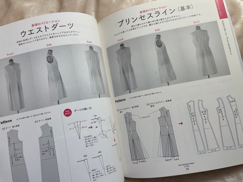 Sewing Pattern Book Dress Japanese Craft Pattern Book image 4