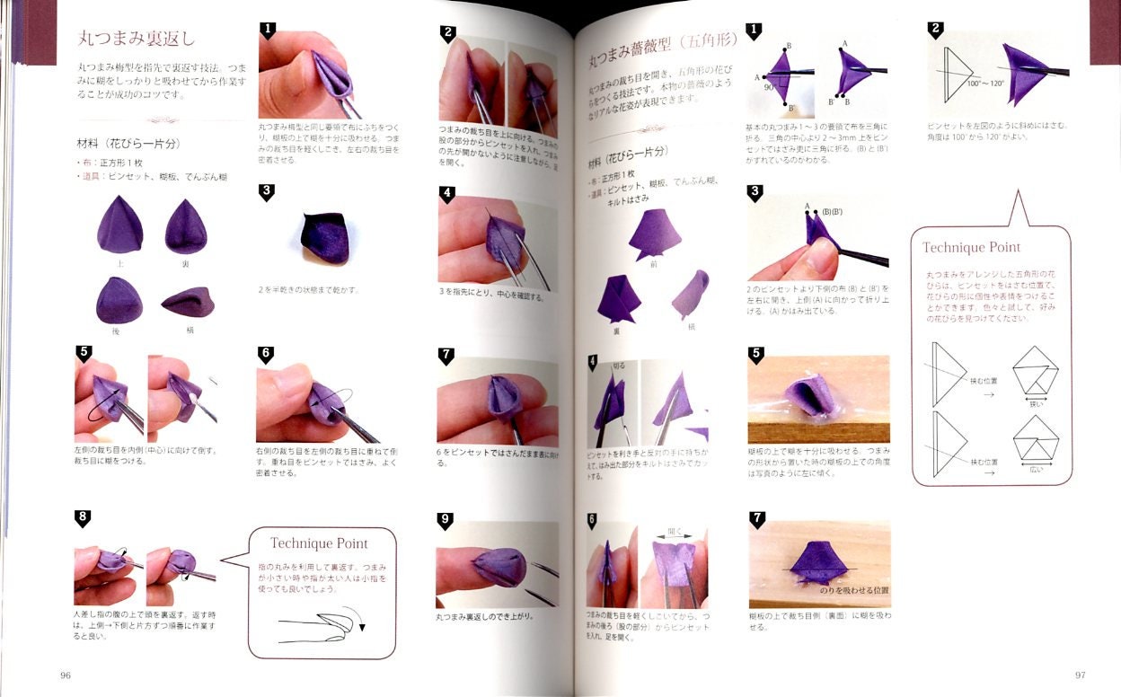 Japanese Tsumami Zaiku Book Japanese Craft Book Etsy