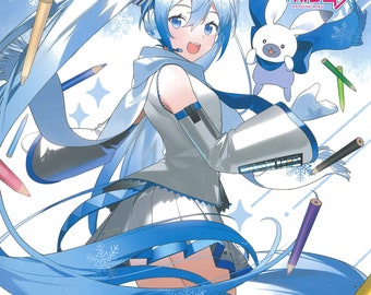 Hatsune Miku Winter Collection Coloring Book - Japanese Coloring Book