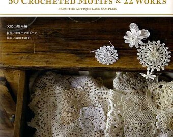 50 Crocheted Motifs and 22 Works - Japanese Craft Book