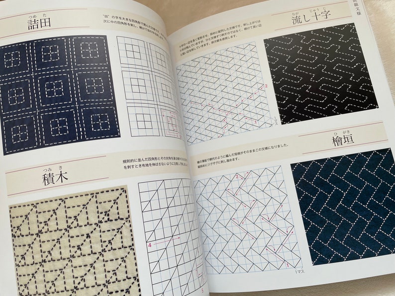 92 DESIGN Sashiko Embroidery Japanese Craft Book image 6