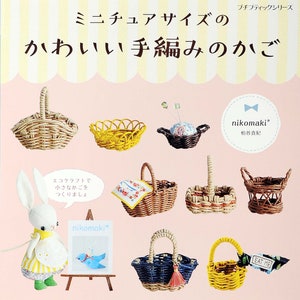 Miniature Sized Cute Handmade Hampers and Baskets - japanese craft book
