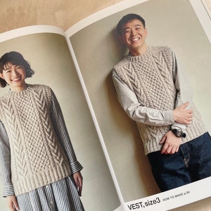 ARAN Knit Clothes that you love in your lifetime Japanese Craft Book image 9