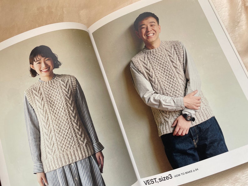 ARAN Knit Clothes that you love in your lifetime Japanese Craft Book image 9