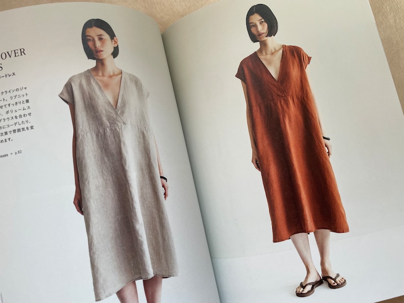 Clothings from Fog Linen Work Japanese Dress Pattern Book image 9