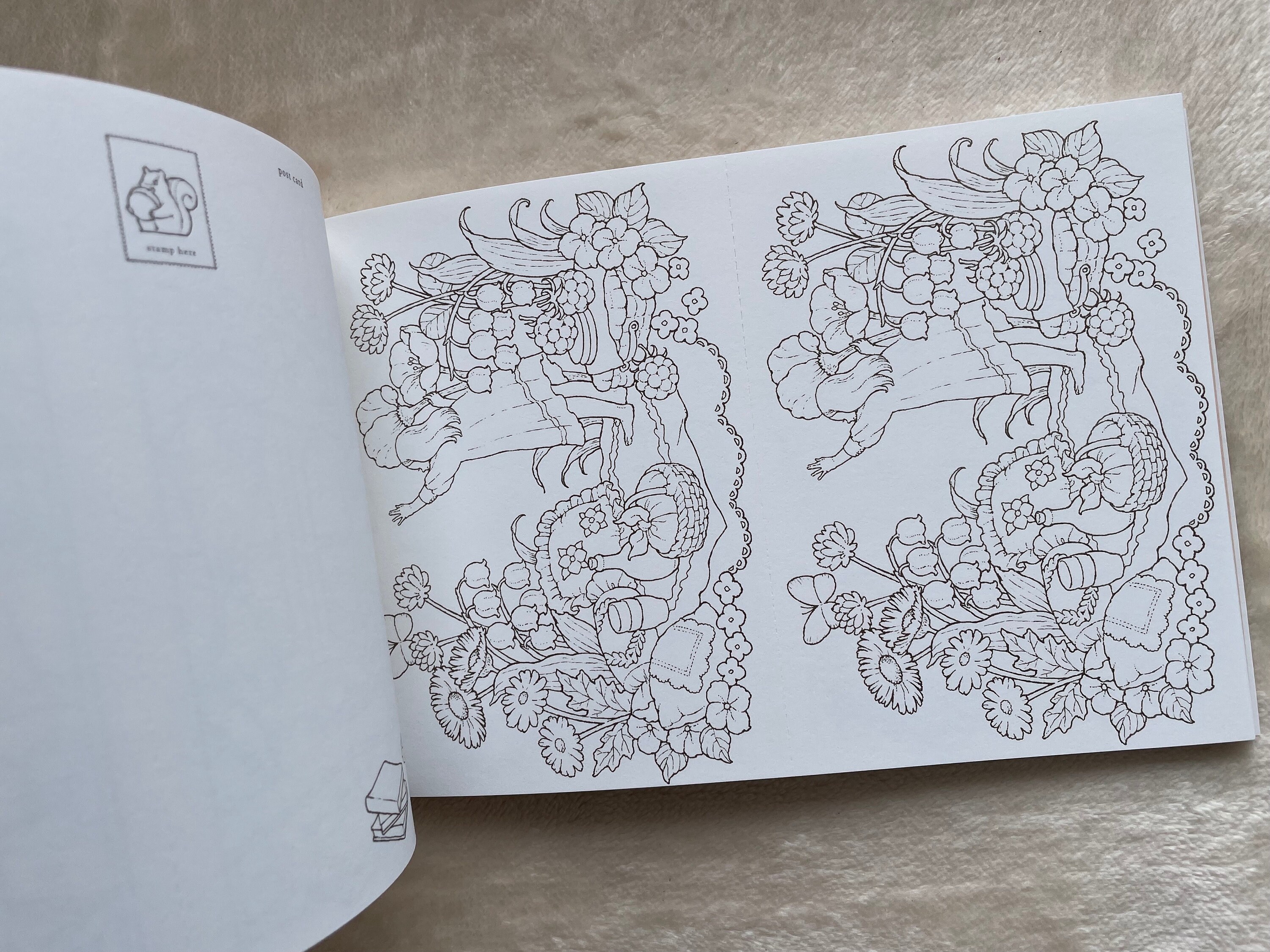 森の中の少女の暮らし - 井田千秋によるポストカードサイズの日本の