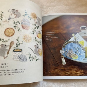 EMBROIDERY Garden of Flowers and Animals by Mayuka Morimoto Japanese Craft Book image 5