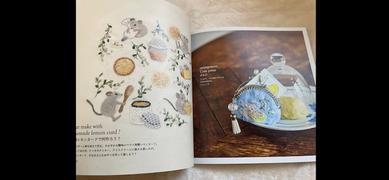 EMBROIDERY Garden of Flowers and Animals by Mayuka Morimoto Japanese Craft Book image 5