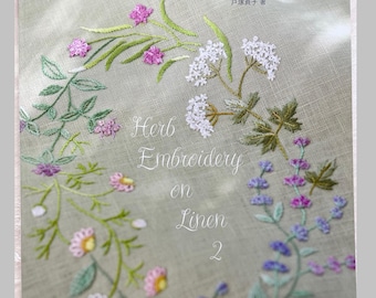 Herb Embroidery on Linen - Japanese Craft Book