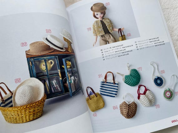 Miniature Doll Knit Collection for 20 to 22cm Dolls - Japanese