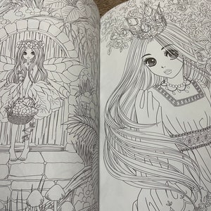 Livre de coloriage filles et chats modernes Nelco Neco Livre de coloriage japonais image 5