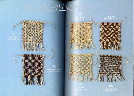Macrame Study Book - Japanese Craft Book - Etsy