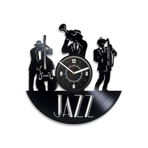 Music Band Vinyl Record Clock, Studio Wall Art, Minimalist Home Decor, Gift Idea For Men, Musician Decoration, Christmas Gifts For Husband