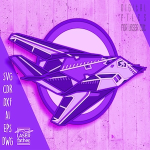 Stealth Plane SVG, Layered Papercut, Laser Cutting Files, Air Force Designs, Aviation Png, Military Aircraft Dxf, Cricut Design, CNC Router
