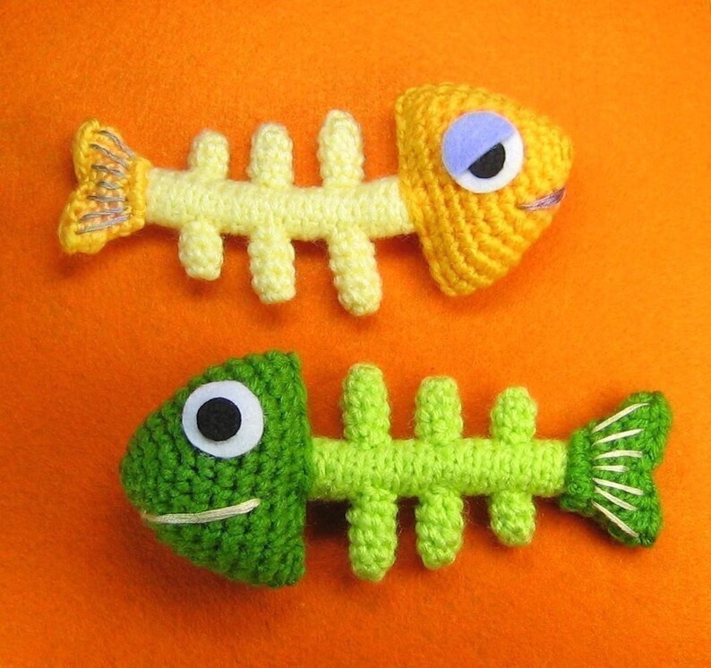 Fish Bone Crochet Pattern PDF Instant Download Etsy UK
