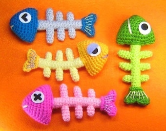 Fish Bone Crochet Pattern - PDF- Instant Download