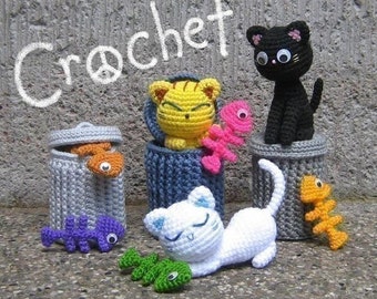 Alley Cats - Amigurumi Pattern - PDF Crochet - Instant Download