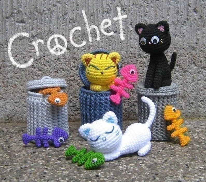 Alley Cats Amigurumi Pattern PDF Crochet Instant Download image 1