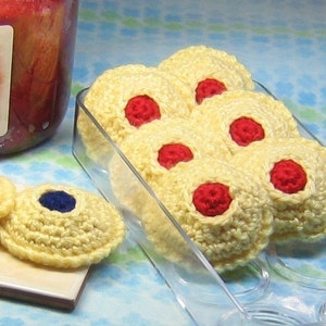 Thumbprint Cookies Crochet Pattern - Instant PDF Download