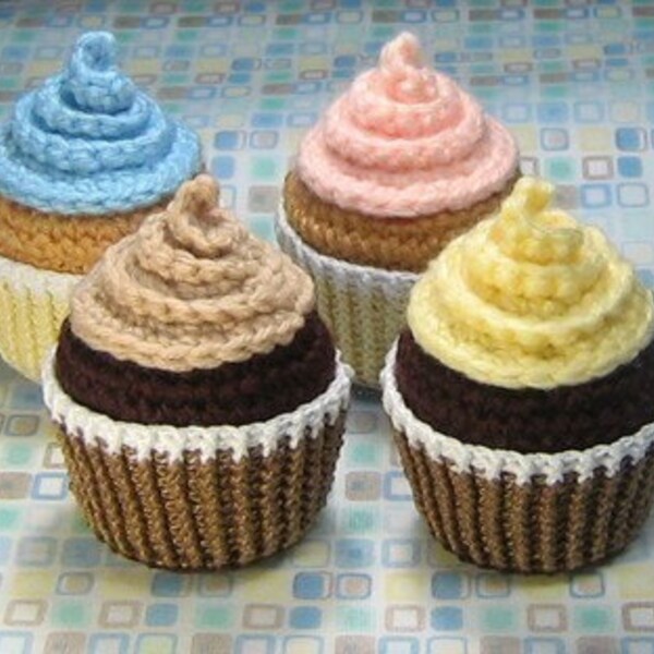 Crochet Pattern - Cupcake - PDF