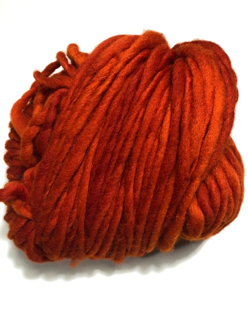 Single ply super bulky weight 200yards Handdyed yarn Huge Chunky Yarn Handspun Cheviot Wool