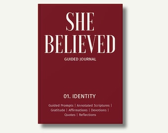 Christian Identity Guided Journal for Women | Scripture, Prompts, Devotions