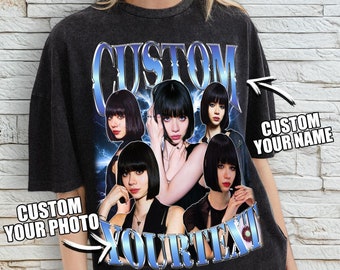 Custom Bootleg Girlfriend T-Shirt, Custom Photo Shirt, 90s Retro Rap Tee, Boyfriend Shirt, Design Your Own Bootleg Idea, Custom Hoodie Gift,