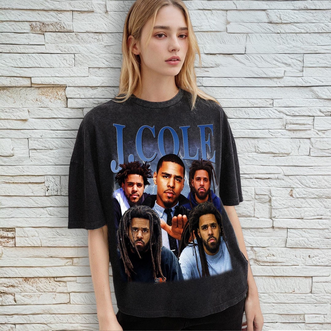 J. Cole Vintage T-shirt, J. Cole Bootleg Shirt, Retro 90's Unisex Tee ...