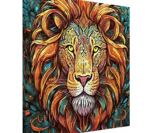 Kevian Rogue lion flare art canvas