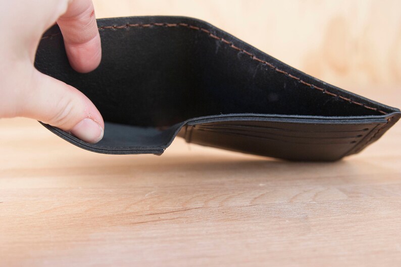 Mens Bifold Wallet Engraved With Personalized Inscription Etsy